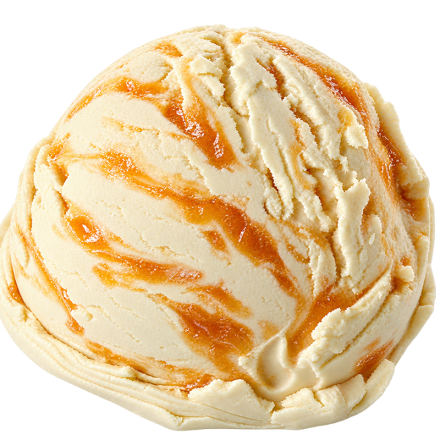 Peer crème met draai abrikoos