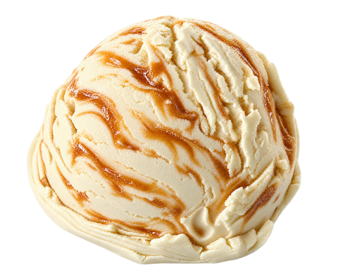 Peer crème met draai caramel